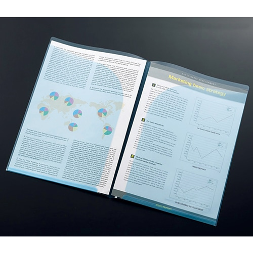 TANOSEE クリアホルダーダブルポケット A4 ピンク 10枚/袋（ご注文単位1袋）【直送品】