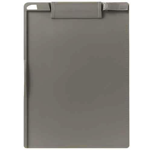 TANOSEE クリップボード A4タテ グレー 10枚/セット（ご注文単位1セット）【直送品】