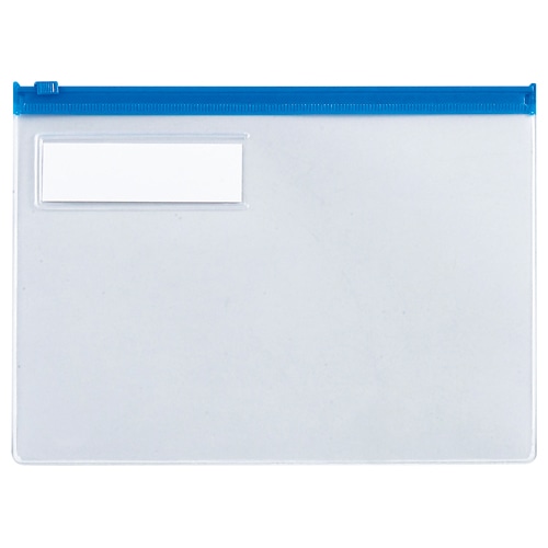 TANOSEE クリヤーケース A5ヨコ 青 1枚（ご注文単位1枚）【直送品】