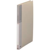 TANOSEE クリヤーブック A4タテ 20ポケット 背幅17mm グレー 1冊(ご注文単位1冊)【直送品】