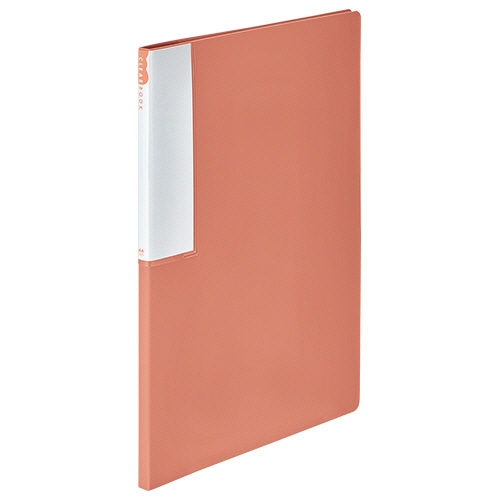 TANOSEE クリヤーブック(再生PP) A4タテ 12ポケット 背幅10mm レッド 10冊/セット(ご注文単位1セット)【直送品】