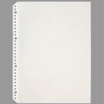 TANOSEE クリヤーブックポケット(台紙入) A4タテ 2・4・30穴 グレー 100枚/袋（ご注文単位1袋）【直送品】