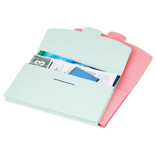 TANOSEE ケースファイル A4 230枚収容 背幅23mm ピンク 12冊/箱（ご注文単位1箱）【直送品】