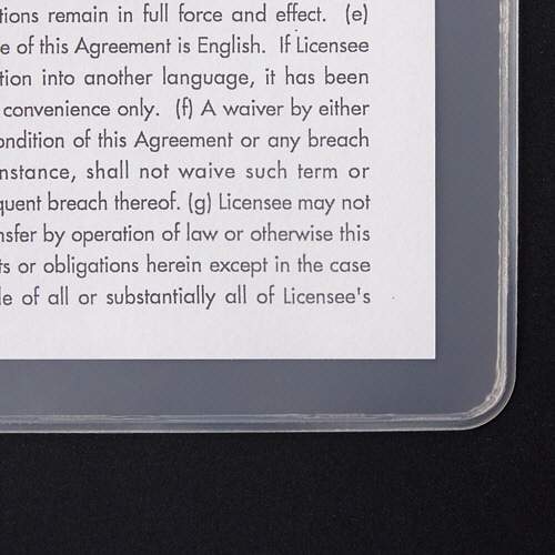 TANOSEE ソフトカードケース A4 半透明(梨地クリア) 再生オレフィン製 20枚/セット(ご注文単位1セット)【直送品】