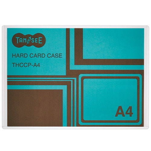 TANOSEE ハードカードケース A4 再生PET 1枚（ご注文単位1枚）【直送品】