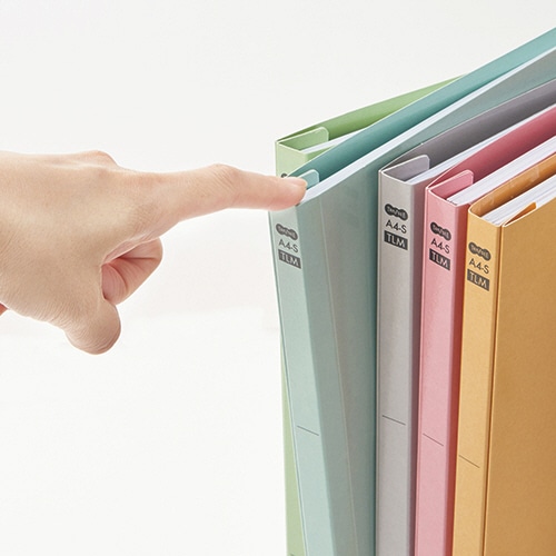 TANOSEE フラットファイル PPラミネート表紙タイプ A4タテ 150枚収容 背幅17.5mm イエロー 30冊/箱(ご注文単位1箱)【直送品】