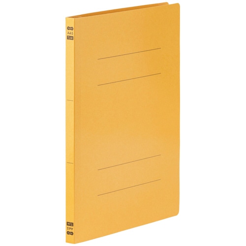 TANOSEE フラットファイル PPラミネート表紙タイプ A4タテ 150枚収容 背幅17.5mm イエロー 10冊/袋(ご注文単位1袋)【直送品】