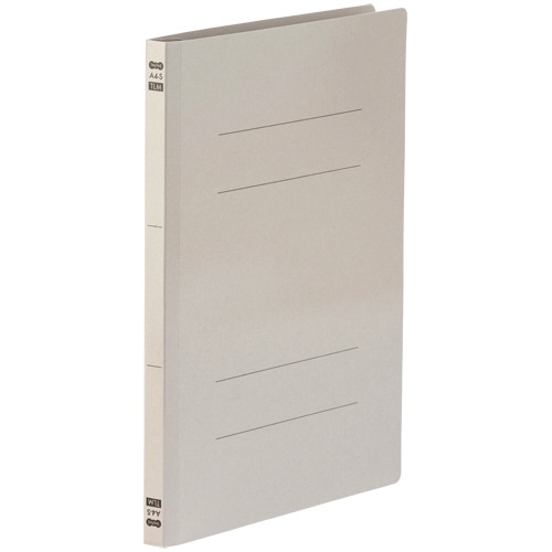 TANOSEE フラットファイル PPラミネート表紙タイプ A4タテ 150枚収容 背幅17.5mm グレー 30冊/箱(ご注文単位1箱)【直送品】