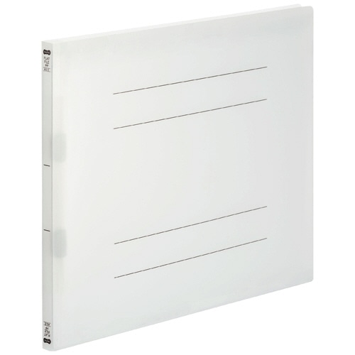 TANOSEE フラットファイル(再生PP) A3ヨコ 150枚収容 背幅18mm クリア 5冊/袋(ご注文単位1袋)【直送品】