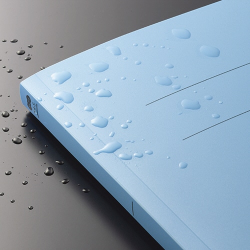 TANOSEE フラットファイル(再生PP) A3ヨコ 150枚収容 背幅18mm ブルー 5冊/袋(ご注文単位1袋)【直送品】