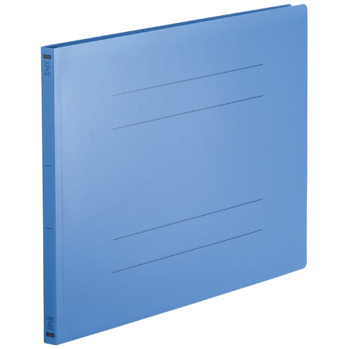 TANOSEE フラットファイル(再生PP) A3ヨコ 150枚収容 背幅18mm ロイヤルブルー 5冊/袋(ご注文単位1袋)【直送品】
