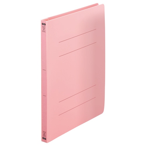 TANOSEE フラットファイル(再生PP) A4タテ 150枚収容 背幅18mm ピンク 25冊/箱(ご注文単位1箱)【直送品】
