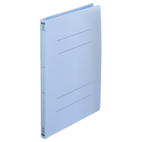 TANOSEE フラットファイル(再生PP) A4タテ 150枚収容 背幅18mm ブルー 5冊/袋(ご注文単位1袋)【直送品】