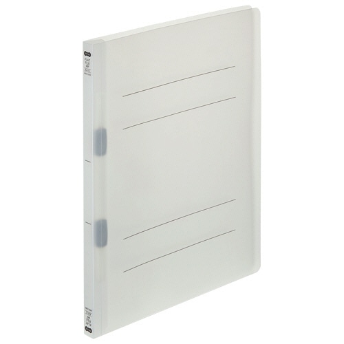 TANOSEE フラットファイル(再生PP) A4タテ セミワイド 150枚収容 背幅18mm クリア 5冊/袋(ご注文単位1袋)【直送品】