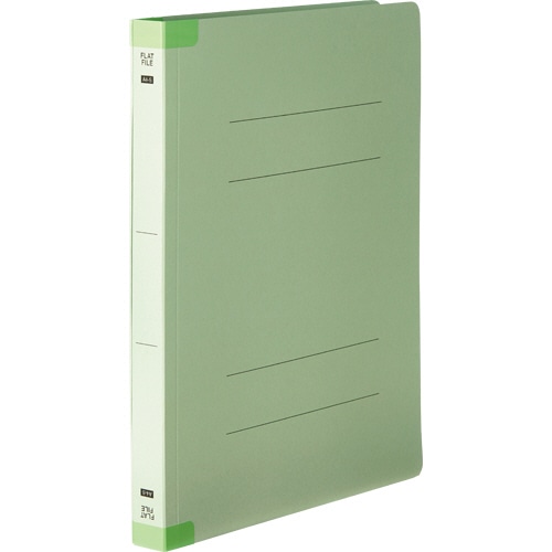 TANOSEE フラットファイル(背補強タイプ) 厚とじ A4タテ 250枚収容 背幅28mm グリーン 30冊/箱(ご注文単位1箱)【直送品】