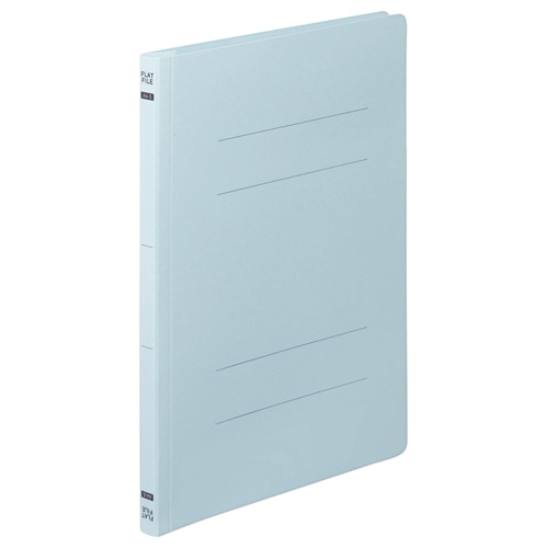 TANOSEE フラットファイルE(エコノミー) A4タテ 150枚収容 背幅18mm ブルー 10冊 10袋/箱(ご注文単位1箱)【直送品】
