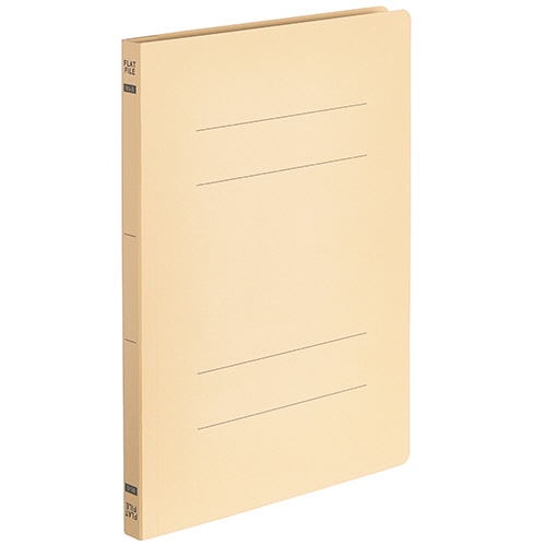 TANOSEE フラットファイルE(エコノミー) B5タテ 150枚収容 背幅18mm イエロー 10冊/袋(ご注文単位1袋)【直送品】