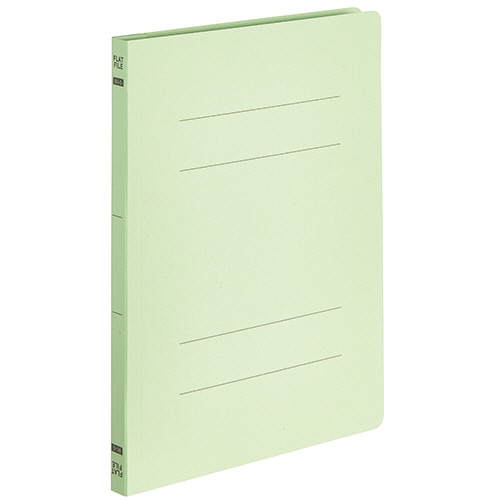TANOSEE フラットファイルE(エコノミー) B5タテ 150枚収容 背幅18mm グリーン 10冊/袋(ご注文単位1袋)【直送品】