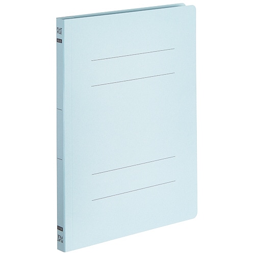 TANOSEE フラットファイルE(エコノミー) B5タテ 150枚収容 背幅18mm ブルー 10冊/袋(ご注文単位1袋)【直送品】