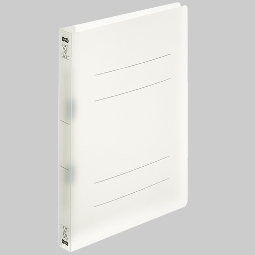 TANOSEE フラットファイル厚とじ(PP) A4タテ 250枚収容 背幅28mm クリア 5冊/袋(ご注文単位1袋)【直送品】