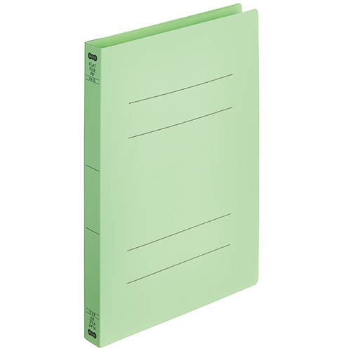 TANOSEE フラットファイル厚とじ(PP) A4タテ 250枚収容 背幅28mm グリーン 5冊/袋(ご注文単位1袋)【直送品】