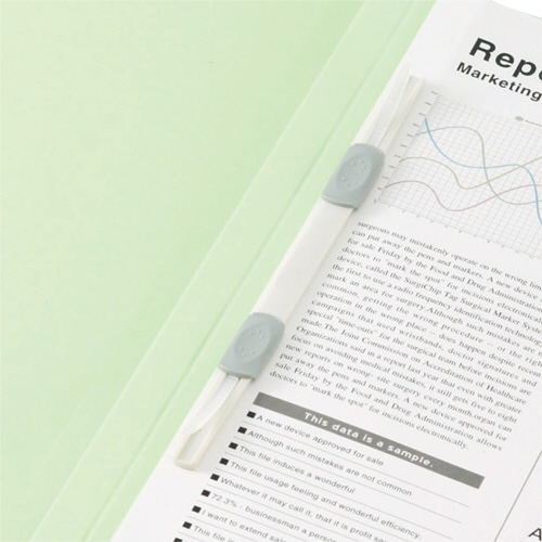 TANOSEE フラットファイル厚とじ(PP) A4タテ 250枚収容 背幅28mm ブルー 5冊/袋(ご注文単位1袋)【直送品】