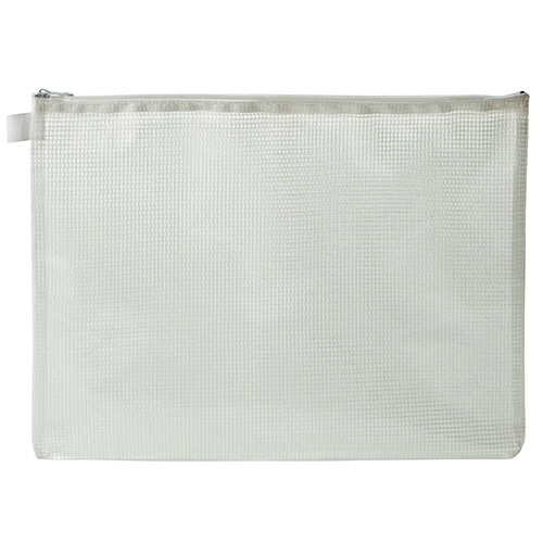 TANOSEE メッシュケース A4 タテ260×ヨコ345mm 白 1枚（ご注文単位1枚）【直送品】