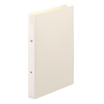 TANOSEE リングファイル A4タテ 2穴 180枚収容 リング内径25mm 背幅31mm オフホワイト 10冊/セット（ご注文単位1セット）【直送品】