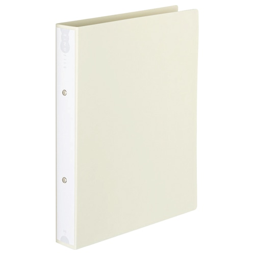 TANOSEE リングファイル A4タテ 2穴 260枚収容 リング内径32mm 背幅43mm オフホワイト 10冊/セット（ご注文単位1セット）【直送品】