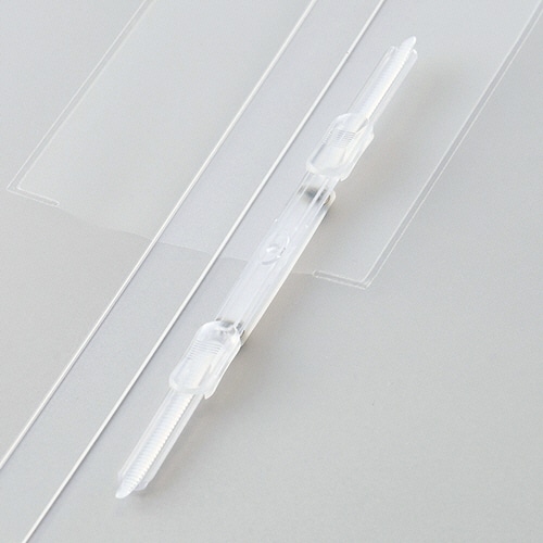 TANOSEE レターファイル(再生PP) A4タテ 120枚収容 背幅18mm クリア 10冊/セット(ご注文単位1セット)【直送品】