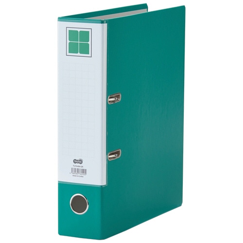 TANOSEE レバー式アーチファイル A4タテ 2穴 580枚収容 58mmとじ 背幅80mm 緑 1冊（ご注文単位1冊）【直送品】