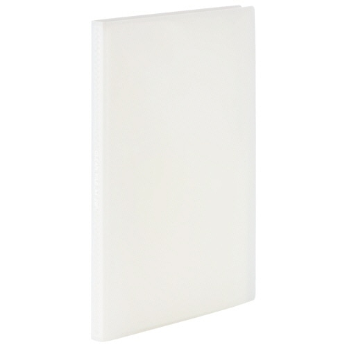 TANOSEE 環境にやさしいクリアファイル(植物由来原料配合) A4タテ 20ポケット 背幅16mm オフホワイト 1冊(ご注文単位1冊)【直送品】