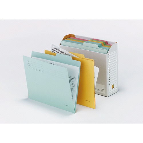 TANOSEE 個別フォルダー A4 グリーン 10冊 10袋/箱(ご注文単位1箱)【直送品】