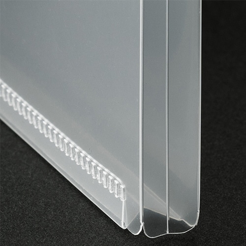 TANOSEE 再生クリアホルダー(角まる・10mmマチ付) A4 厚さ0.2mm クリア 10枚/袋（ご注文単位1袋）【直送品】