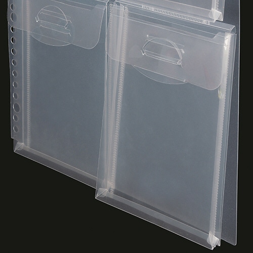 TANOSEE 小物用リフィル(ハードタイプ) A4タテ 2・4・30穴 8ポケット マチ・フタ付 5枚 3袋/箱(ご注文単位1箱)【直送品】