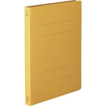 TANOSEE 丈夫なフラットファイル<HD> A4タテ 200枚収容 背幅23mm イエロー 10冊 10袋/箱(ご注文単位1箱)【直送品】