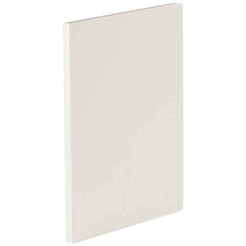 TANOSEE 貼り表紙クリアファイル A4タテ 10ポケット 背幅12mm フロスティホワイト 10冊/セット（ご注文単位1セット）【直送品】