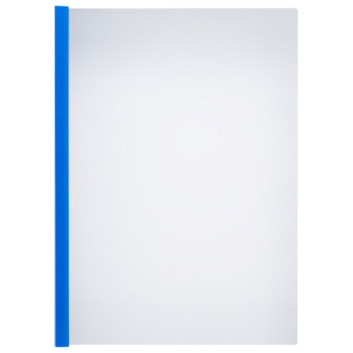 TANOSEE 薄型スリムレールホルダー A4タテ 10枚とじ 青 30冊/袋（ご注文単位1袋）【直送品】