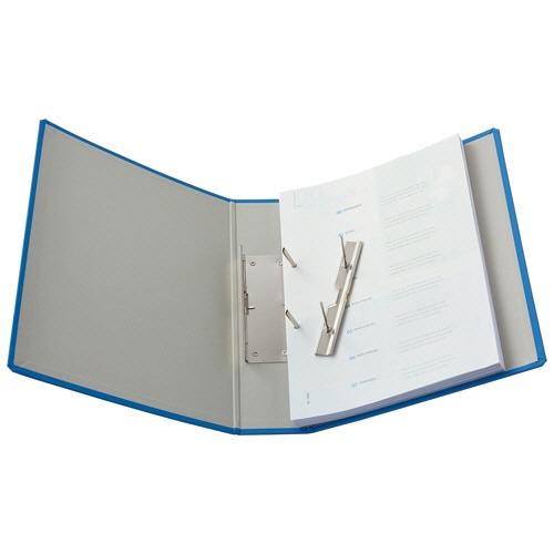 TANOSEE 片開きパイプ式ファイルE A4タテ 300枚収容 30mmとじ 背幅56mm 青 10冊/セット(ご注文単位1セット)【直送品】