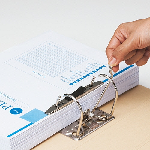 TANOSEE 保存用レバー式アーチファイルN A4タテ 280枚収容 28mmとじ 背幅53mm 青 1冊(ご注文単位1冊)【直送品】