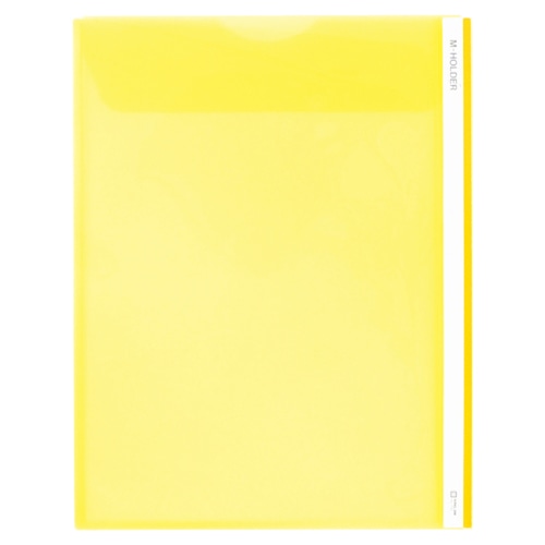 キングジム Mホルダー A4タテ 黄 フタ付 733 1枚(ご注文単位1枚)【直送品】