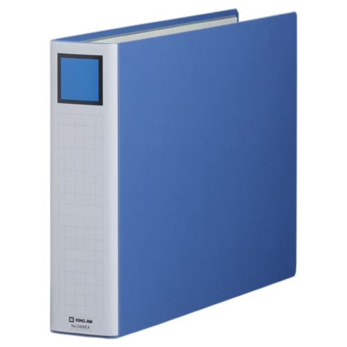 キングジム キングファイル スーパードッチ(脱・着)イージー A3ヨコ 600枚収容 60mmとじ 背幅76mm 青 3406EA 1冊(ご注文単位1冊)【直送品】