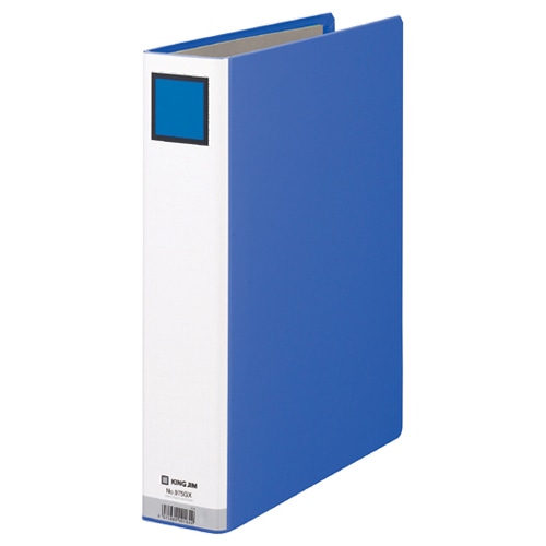 キングジム キングファイルG GXシリーズ A4タテ 500枚収容 50mmとじ 背幅66mm 青 975GX 1冊(ご注文単位1冊)【直送品】