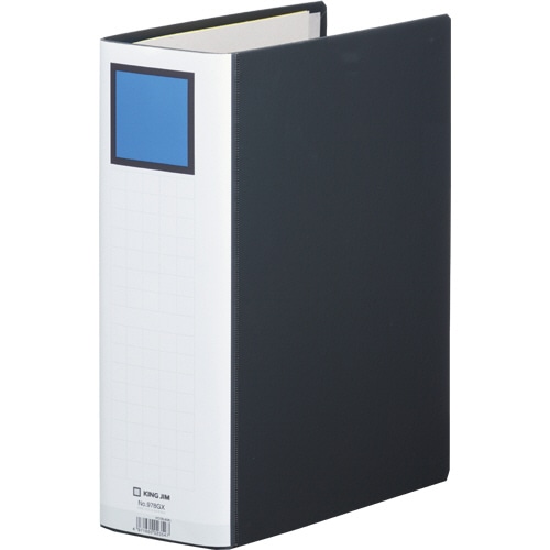 キングジム キングファイルG GXシリーズ A4タテ 800枚収容 80mmとじ 背幅96mm 黒 978GX 1冊(ご注文単位1冊)【直送品】
