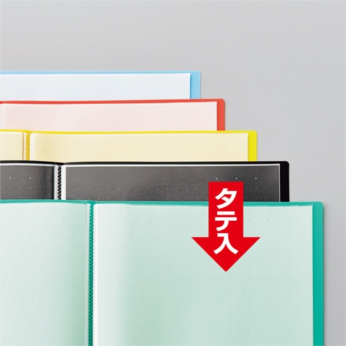 キングジム クリアーファイル カラーベースハンディ A4タテ 10ポケット 背幅10mm 黒 132CH 1冊(ご注文単位1冊)【直送品】