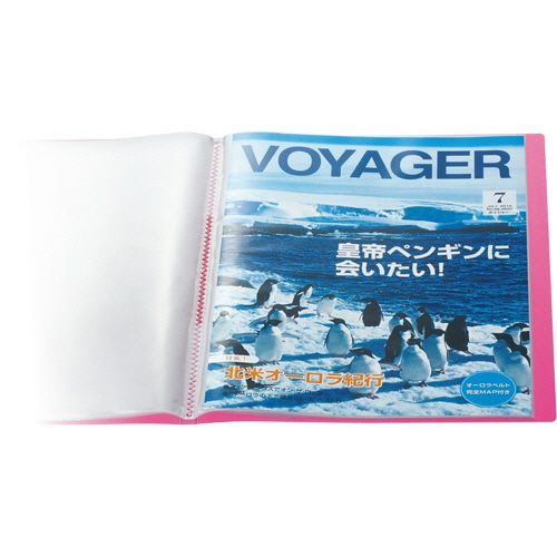 キングジム シンプリーズ クリアーファイル(透明) A4タテ 40ポケット 背幅22mm ピンク TH184TSPWP 1冊(ご注文単位1冊)【直送品】