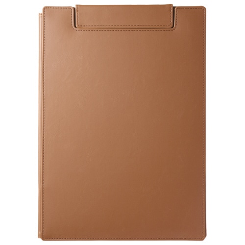 キングジム レザフェスU クリップボード(カバー付) A4 キャメル 1932LU 1枚（ご注文単位1枚）【直送品】