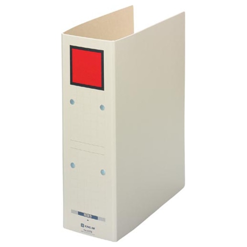 キングジム 保存ファイル ドッチ A4タテ 800枚収容 80mmとじ 背幅94mm ピクト赤 4078 1冊（ご注文単位1冊）【直送品】