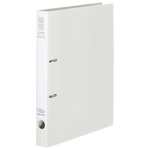 コクヨ Dリングファイル＜スムーススタイル＞ A4タテ 2穴 200枚収容 20mmとじ 背幅34mm オフホワイト フ-UDS420W 1冊（ご注文単位1冊）【直送品】