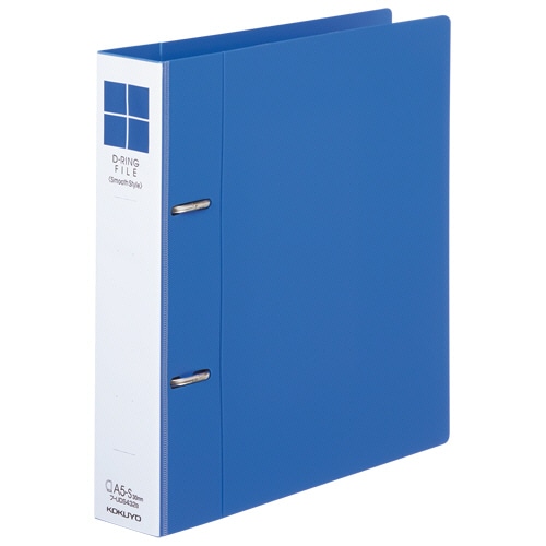 コクヨ Dリングファイル<スムーススタイル> A5タテ 2穴 300枚収容 30mmとじ 背幅45mm 青 フ-UDS432B 1冊(ご注文単位1冊)【直送品】